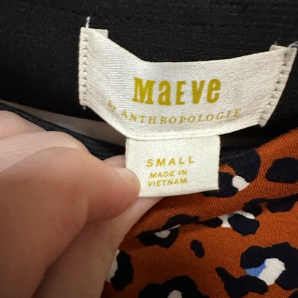 Maeve by Anthropologie casual pants orange cheetah print S - Picture 3 of 4